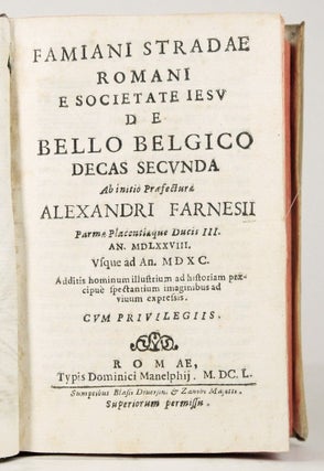 Famiani Stradae Romani and Societate Iesu de Bello Belgico, decas prima